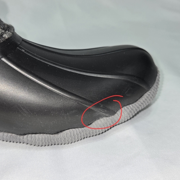 Sperry Saltwater Black and Charcoal Gray Plaid Women's Duck Boots NEW! - Picture 14 of 15